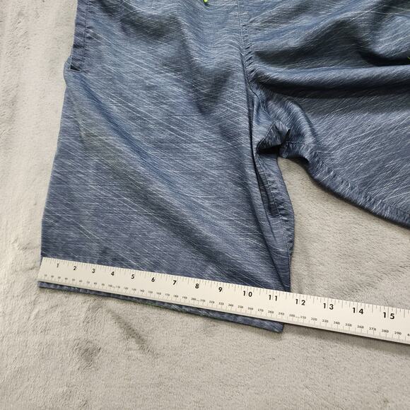 Nike Board Shorts Mens S Green Swim Trunks Logo Swoosh Lined Tie Front Pockets - Picture 11 of 12